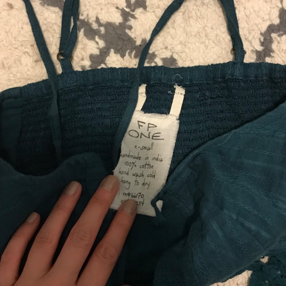 Free People Teal Battenberg Bralette - Picture 4 of 4